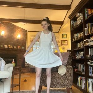 Lulu’s White Open Back Dress